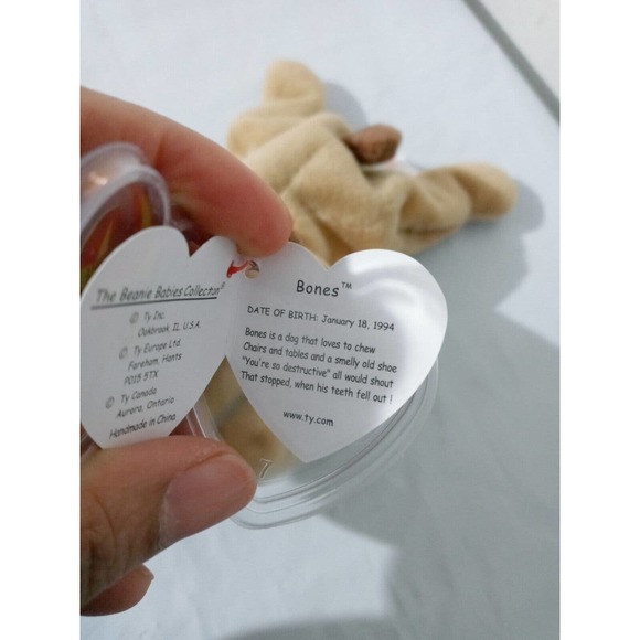 Beanie Babies Value Guide | It Ty Beanie Babies Rare, Retired, ERRORS. “Bones” born 1/18 94, retired 5/1 /98